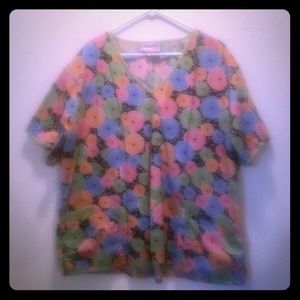 2XL scrub top